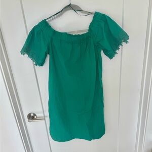 Heyton Deep Green Off-Shoulder Dress XS